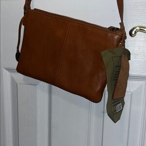 NWTs Fine Italian Leather Crossbody Purse w Adjustable Strap by Vilenca HOLLAND